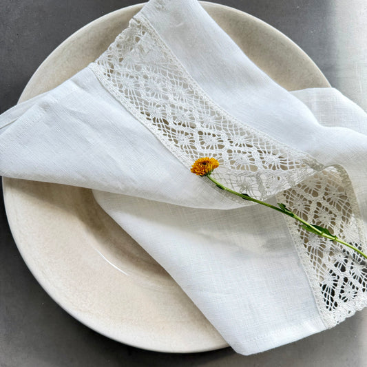 Servetter i linne 2 pack 40x40 cm.